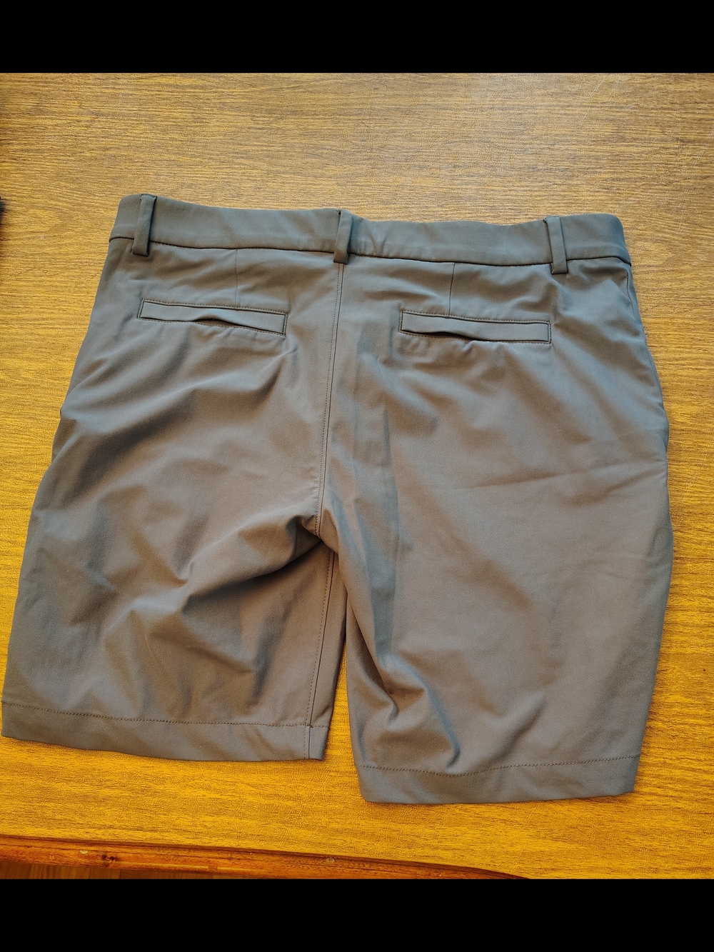 George Men's Charcoal Flat-Front Shorts - Picture 2 of 5